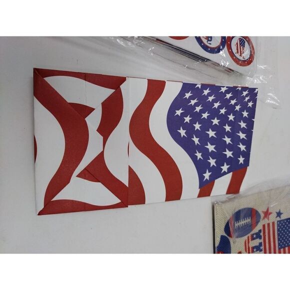 4th of July Decorations Garden Flag Decorative Ribbon And Party Favor Bags USA - Picture 5 of 8